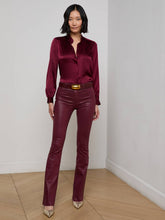 Ruth Coated Straight-Leg Jean in Dark Port Coated | L'AGENCE US
