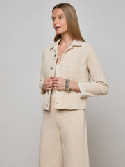 Janelle Corduroy Jacket in French Vanilla | L'AGENCE near me