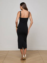 Jimena Knit Dress in Black | L'AGENCE US