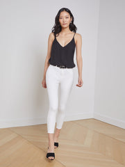 Gabriella Silk Camisole in Black | L'AGENCE near me