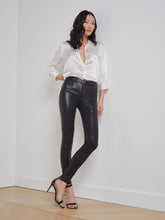 Marguerite Coated Jean In Black Coated | L'AGENCE US