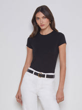 Ressi Fitted Crewneck Tee in Black | L'AGENCE US
