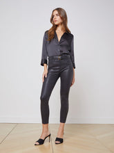Margot High Rise Skinny Jean In Black Coated | L'AGENCE discount