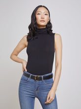 Ceci Sleeveless Turtleneck in Black | L'AGENCE online