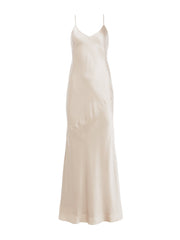 Serita Silk Slip Dress in Champagne | L'AGENCE sale