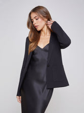 Lacey Knit Blazer In Black | L'AGENCE Women