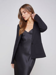 Lacey Knit Blazer In Black | L'AGENCE Women