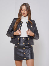 Jayde Leather Jacket in Black | L'AGENCE for sale