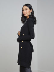 Noe Double-Breasted Cardigan in Black | L'AGENCE discount