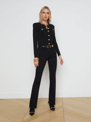 Toulouse Cardigan in Black | L'AGENCE US