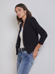 Sofia Knit Blazer in Black | L'AGENCE US
