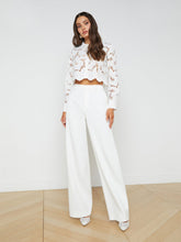 Livvy Straight-Leg Trouser in White | L'AGENCE Women