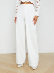 Livvy Straight-Leg Trouser in White | L'AGENCE Women