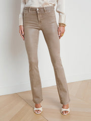 Selma Coated Bootcut Jean in Rye Coated | L'AGENCE near me