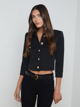 Kumi Cropped Jacket in Black | L'AGENCE near me