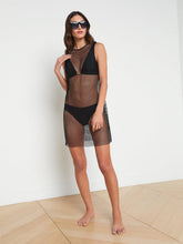 Angela Mesh Cover-Up Dress in Black | L'AGENCE sale