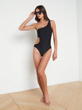 Ava Chain One-Piece Swimsuit in Black | L'AGENCE US
