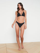 Jean Bikini Bottom in Black/Gold | L'AGENCE discount