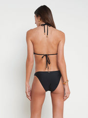 Jean Bikini Bottom in Black/Gold | L'AGENCE discount