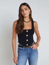Saga Top in Black/Gold | L'AGENCE online