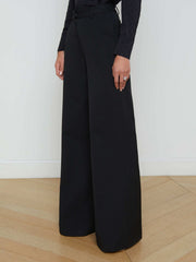 Pilar Wide-Leg Pant in Classic Black | L'AGENCE discount