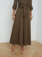 Lowen Paperbag Pant in Pine | L'AGENCE US