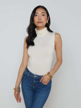 Ceci Sleeveless Turtleneck in Vintage White | L'AGENCE for sale