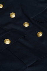 Idy Button-Front Tank Dress in Black/Gold | L'AGENCE sale