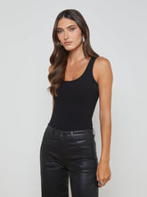 Adira Scoopneck Tank in Black | L'AGENCE Women