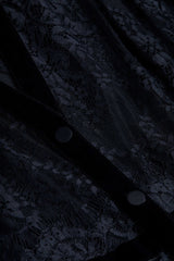 Poe Lace Maxi Dress in Black | L'AGENCE US