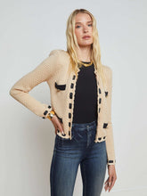 Astor Cardigan in Biscuit/Black | L'AGENCE near me