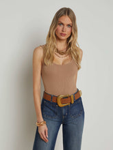 Nica Scoopneck Bodysuit in Cappuccino | L'AGENCE for sale