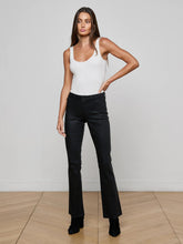 Sneeki Coated Straight-Leg Jean in Noir Coated | L'AGENCE Women