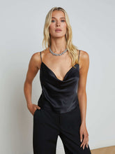 Calista Silk Camisole in Black | L'AGENCE for sale