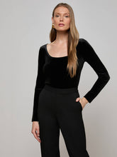 Jelena Velvet Top in Black | L'AGENCE US