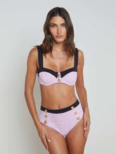 Alexandria Bikini Top in Light Violet/Black | L'AGENCE near me
