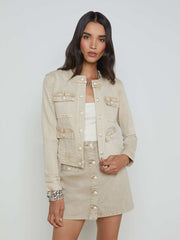Yari Jean Jacket in Biscuit | L'AGENCE US