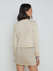 Yari Jean Jacket in Biscuit | L'AGENCE US