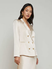 Colin Silk Blazer in Champagne | L'AGENCE for sale
