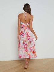Cheri Cover-Up Dress in Multi Soft Cloud Floral | L'AGENCE for sale