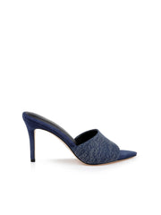 Lolita Denim Open-Toe Mule in Dark Denim | L'AGENCE discount