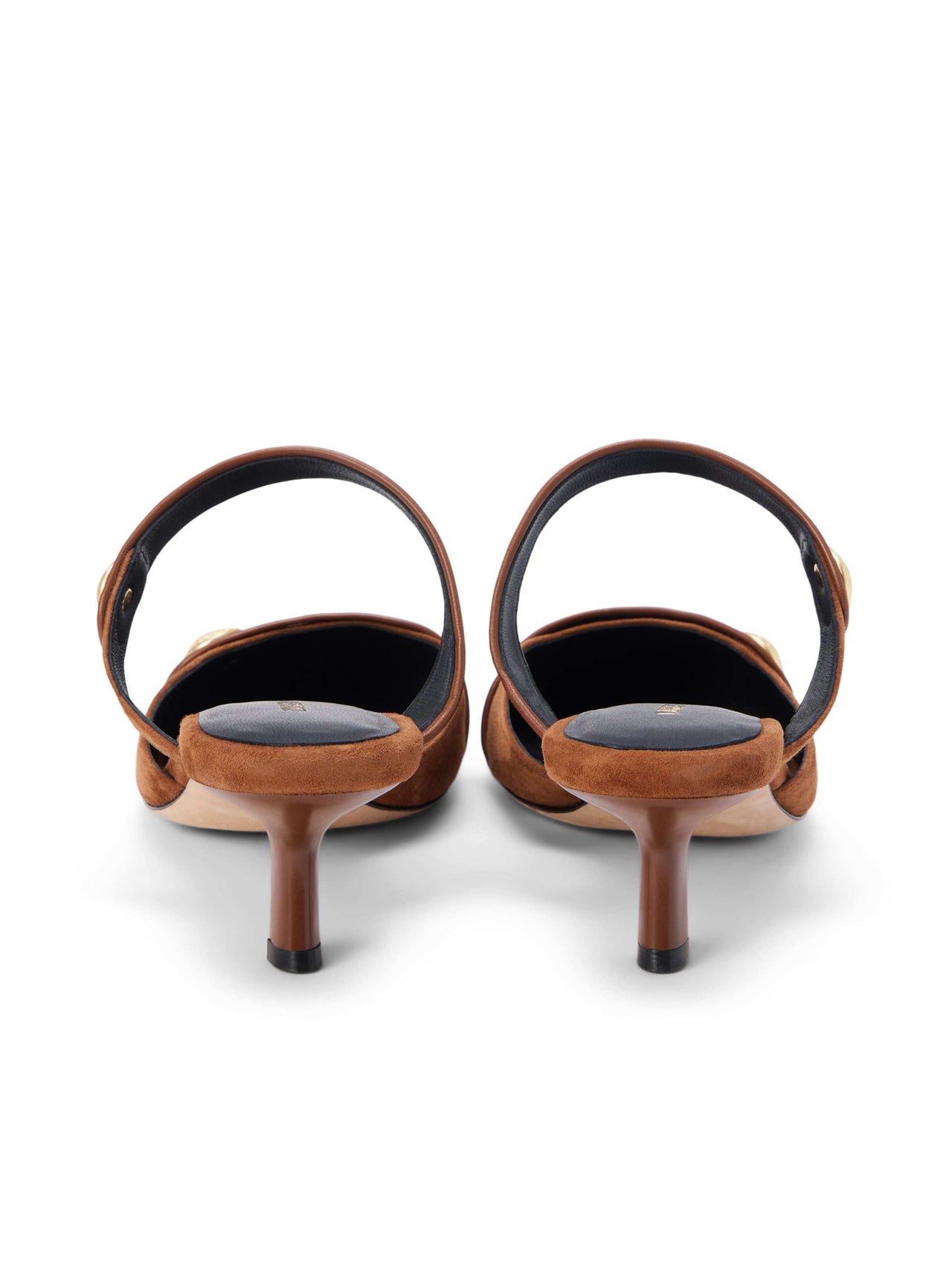 Gilliane Suede Mule in Buckskin Suede | L'AGENCE for sale