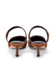 Gilliane Suede Mule in Buckskin Suede | L'AGENCE for sale