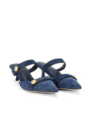 Gilliane Denim Mule in Dark Denim | L'AGENCE near me