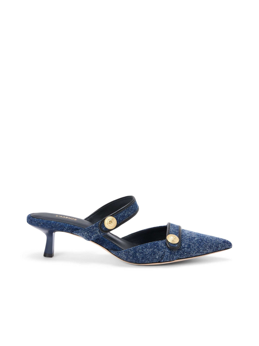 Gilliane Denim Mule in Dark Denim | L'AGENCE near me