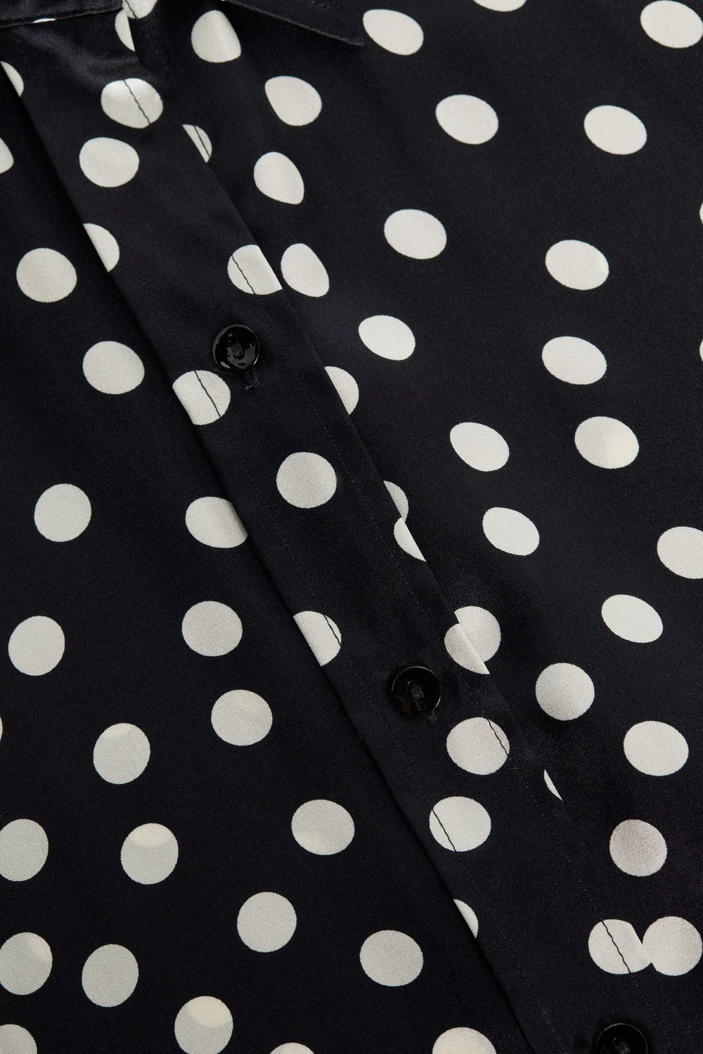 Ellah Silk Blouse in Black/Ecru Polka Dot | L'AGENCE for sale