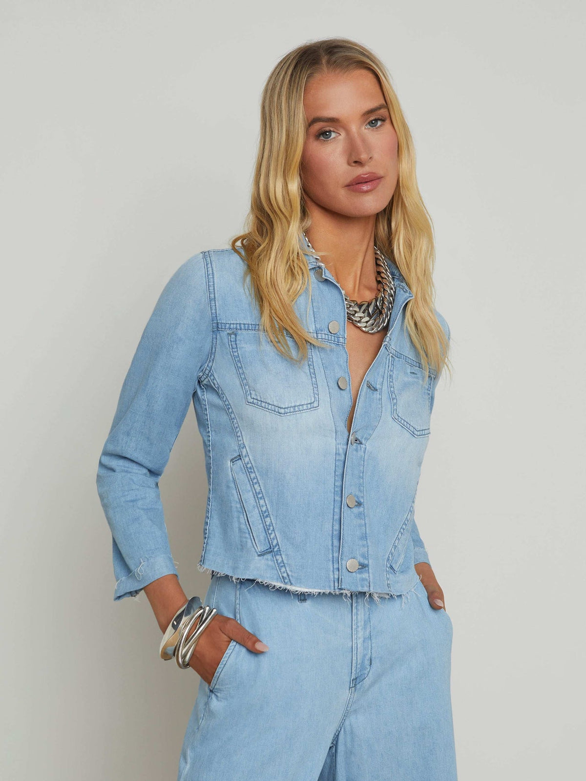 Janelle Jean Jacket in Lozano | L'AGENCE discount