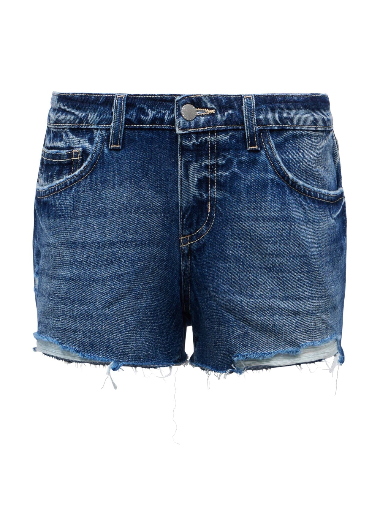 Teya Low-Rise Jean Short in Granada Destruct | L'AGENCE for sale