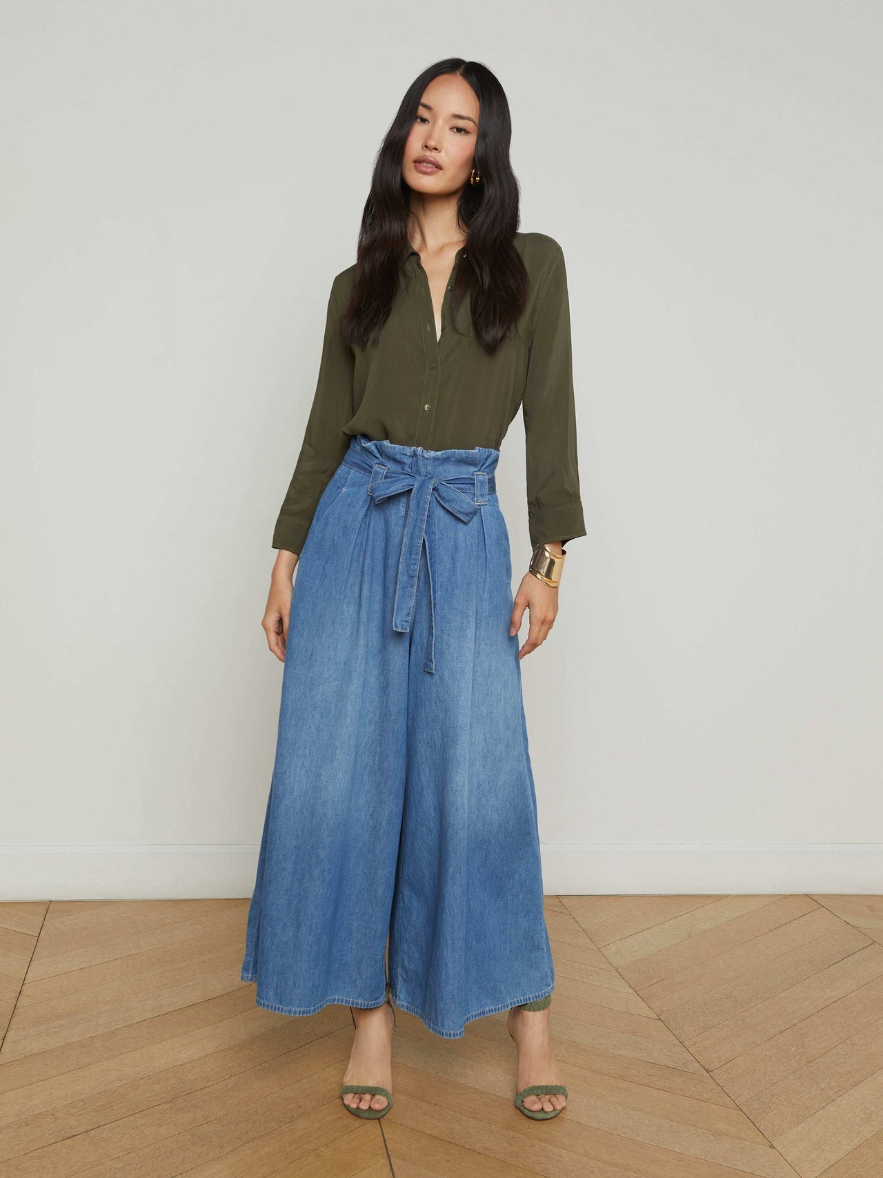 Marlene Blouse in Army | L'AGENCE US