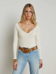Winona Bodysuit in Ivory | L'AGENCE near me